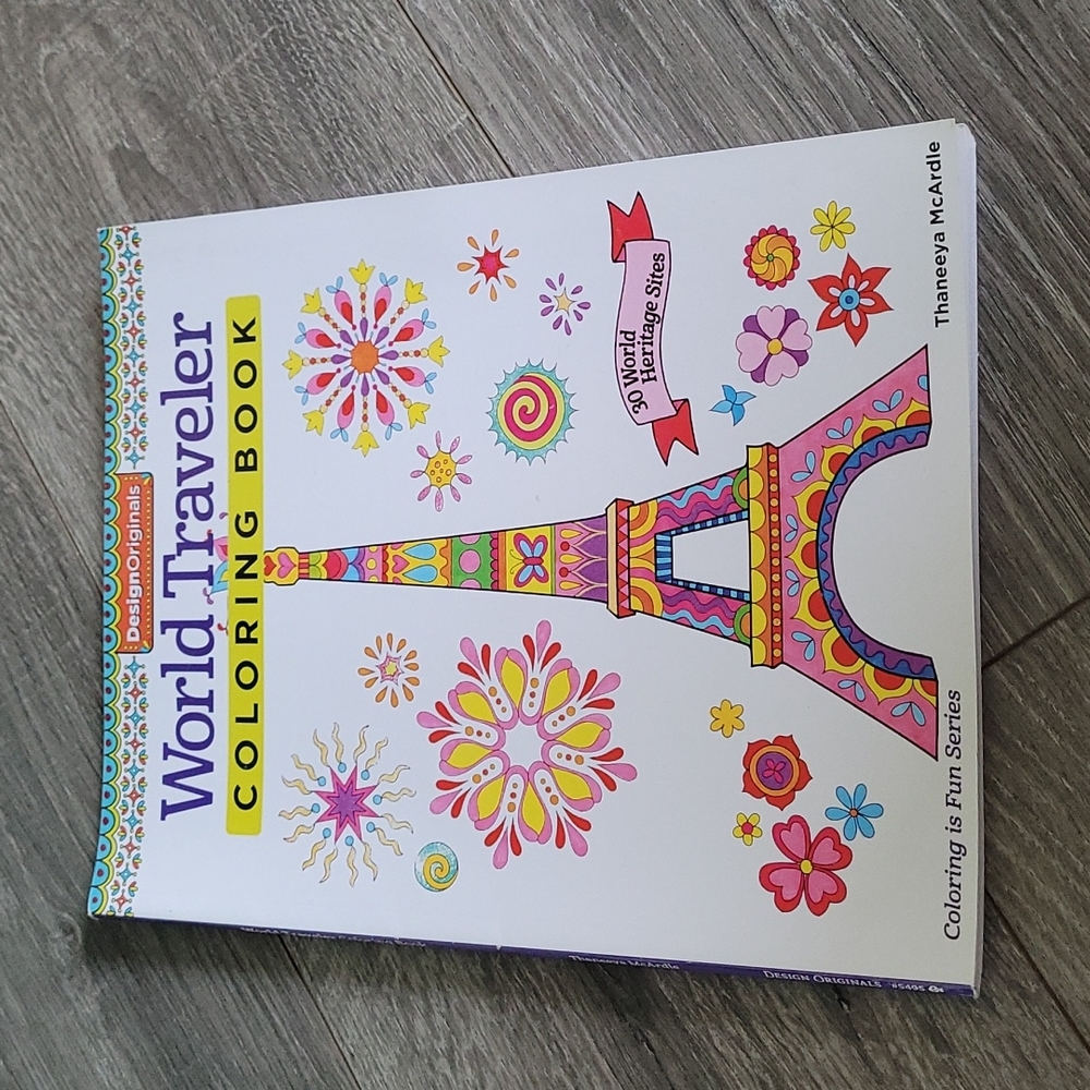 Adult Coloring Book - World Traveler